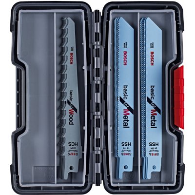 Bosch Basic for Wood/Metal 15-dílná sada pilových plátků na dřevo a kov "TOUGH BOX" (2607010901) – Zboží Dáma