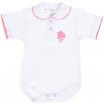 Dětské body kr.rukáv s límečkem a květinkou – Zboží Dáma