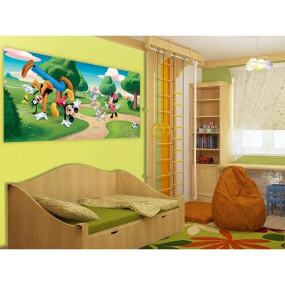 AG Design FTDNH-5323 Dětská vliesová fototapeta Mickey Mouse a kamarádi rozměry 202 x 90 cm