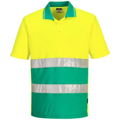 Portwest Polokošile S/S S175 krátký rukáv reflexní žlutá modrozelená L – Zboží Dáma