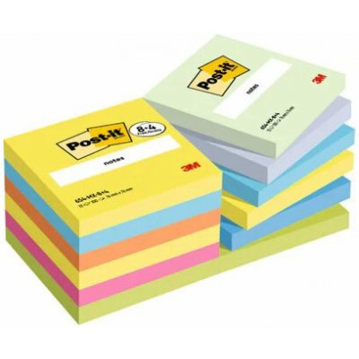 Staples Sponky POST-IT® Energetic 76x76 mm různé barvy – Hledejceny.cz
