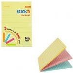 STICK N Samolepicí bloček Magic Pad, mix pastelový barev, linkovaný, 150 x 101 mm, 3x 90 listů, STICK N 21 ,balení 270 ks – Hledejceny.cz