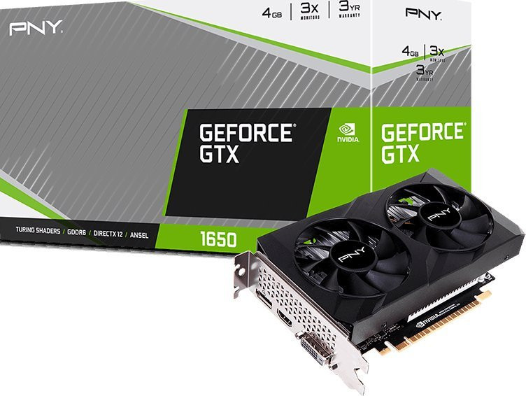 PNY GeForce GTX 1650 Dual Fan 4GB GDDR6 VCG16504D6DFXPB1