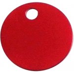 Silca Psí známka kolečko 27mm červená – Zboží Mobilmania