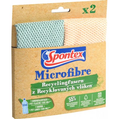 Spontex Microfibre Recycled Fibers 2 ks – Zboží Dáma