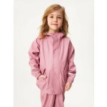 unuo Dětská nepromokavá bunda s fleecem Starorůžová – Zboží Dáma