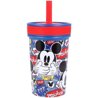 Stor termo pohár se šroubovacím víčkem a silikonovou brčkem Mickey Mouse  50186 465ml od 173 Kč - Heureka.cz