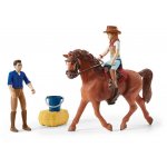 Schleich 42535 Dobrodružné auto s přívěsem a koněm – Zboží Dáma