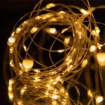 Tesla dekorativní nano řetěz 50LED 2700K 5m + 30cm kabel 3x AA baterie – Hledejceny.cz