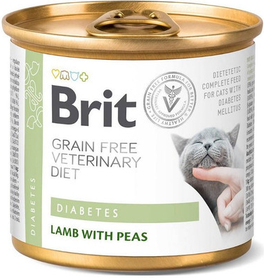 BRIT Veterinary Diet Diabetes Lamb&Pea 12 x 0,2 kg