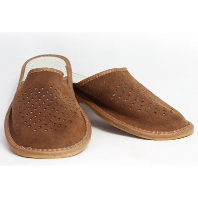 Pánské kožené papuče Model 3A – Sleviste.cz