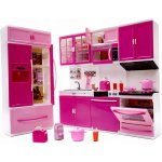 FunPlay FP-6117 Plastová kuchyňka pro panenky 31x13,5x6 cm růžová – Zboží Dáma