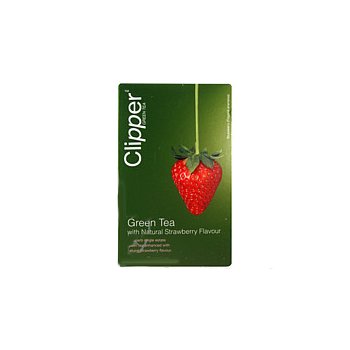 Clipper čaj green Tea with Strawberry flavour 20 x 2 g