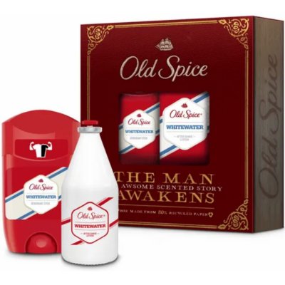 Old Spice White Water Vintage antiperspirant deodorant stick 50 ml + voda po holení 100 ml dárková sada