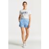 Dámské šortky Gant TEPLÁKOVÉ šortky RELAXED SUNFADED SHORTS modrá