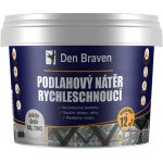 Podlahový nátěr Den Braven RYCHLESCHNOUCÍ, kbelík 4 kg, šedý