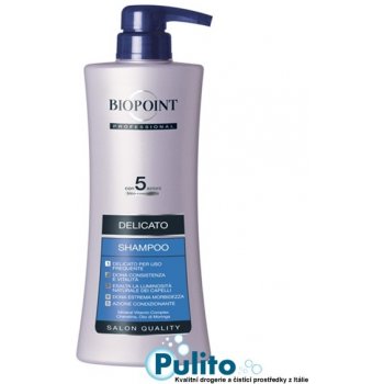 Biopoint Shampoo Delicato profesionální šampon na jemné vlasy 400 ml