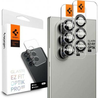 Spigen Glass tR EZ Fit Optik Pro HD 2 ks, černé - Samsung Galaxy Z Fold 7 (AGL09581) – Zboží Živě