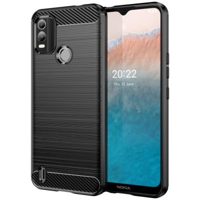 Carbon odolný gelový obal na mobil Nokia C21 Plus - černý – Zboží Živě