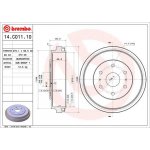 Brzdový buben BREMBO 14.C011.10