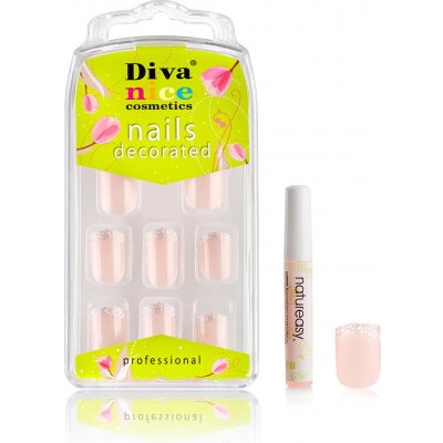 Diva & Nice Nalepovací umělé nehty NATUREASY NEW s lepidlem 01 – Zbozi.Blesk.cz