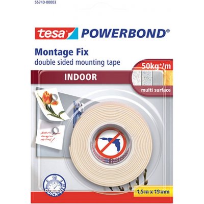 Tesa Powerbond Oboustranná lepicí páska interier 19 mm x 1,5 m – Sleviste.cz