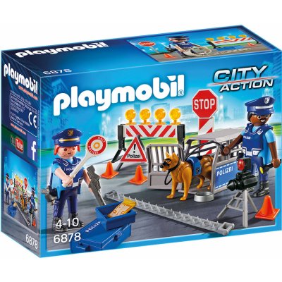 Playmobil 6878 Policejní zátaras silniční kontrola – Zboží Mobilmania