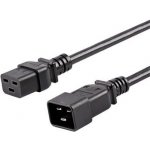 PremiumCord Kabel síťový prodlužovací 230V 16A 1,5m, konektory IEC 320 C19 - IEC 320 C20 – Zboží Živě