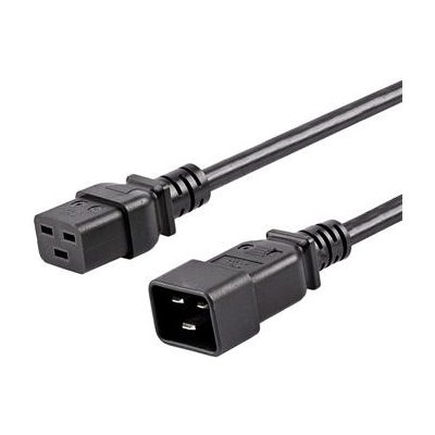 PremiumCord Kabel síťový prodlužovací 230V 16A 1,5m, konektory IEC 320 C19 - IEC 320 C20 – Zboží Živě