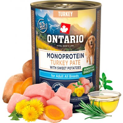 Ontario Adult monoprotein krůtí pate s batáty 400 g – Hledejceny.cz
