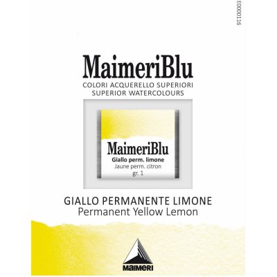Maimeri Blu Akvarelová barva Permanent Yellow Lemon 112 1,5 ml 1 ks – Hledejceny.cz