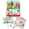 Magnetky pro děti Bigjigs Toys magnetické oblékací puzzle Farma