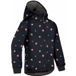 UNUO Dětská softshellová bunda s fleecem Basic Černá Květiny – Hledejceny.cz