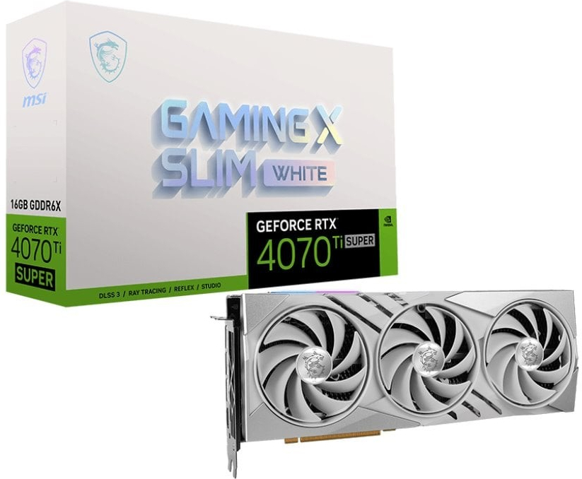 MSI GeForce RTX 4070 Ti SUPER 16G GAMING X SLIM WHITE