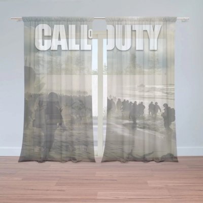 Záclony Call of Duty Normandie: 2 ks - 150x250 cm - Sablio – Hledejceny.cz