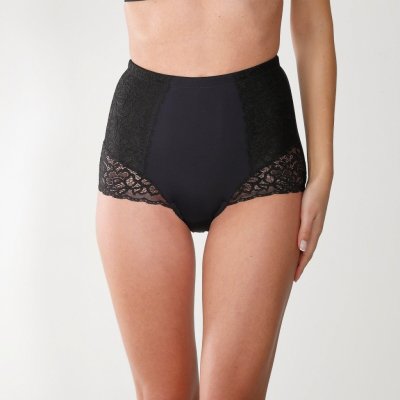 Zeštíhlující vysoké kalhotky s krajkou černá – Zbozi.Blesk.cz