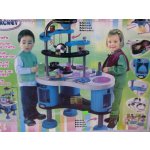 Smoby 501086 Kuchyňka Berchet kovová s kombinací plast elektrická zvuková – Zboží Dáma