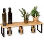 KESPER Kuchyňská police 55 x 13,5 x 15 cm, bambus/kov KESPER 58807 – Zboží Dáma
