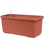 Plastia Samozavlažovací truhlík SIESTA LUX 40x20x19 cm terakota – Hledejceny.cz