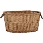 vidaXL Koš na dřevo s držadly 58 x 42 x 29 cm přírodní vrba – Zboží Dáma