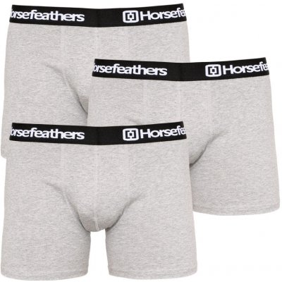 Horsefeathers boxerky Dynasty heather gray 3Pack – Zboží Mobilmania