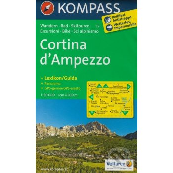 55 Cortina ď Ampezzo mapa 55