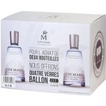Gin Mare 42,7% 0,7 l (dárkové balení 2 sklenice) – Zboží Mobilmania