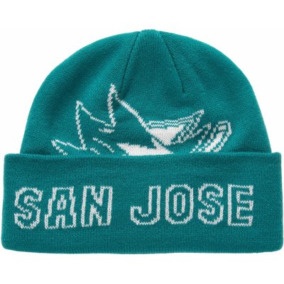 Mitchell & Ness pánská zimní čepice San Jose Sharks NHL K.O. Knit Sharks – Hledejceny.cz