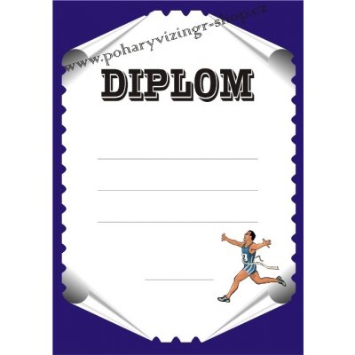 VIZINGR Atletika diplom A4 č.18 – Zbozi.Blesk.cz