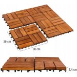 Stilista Dřevěné dlaždice mozaika 4 x 3 akát 1 m² – HobbyKompas.cz