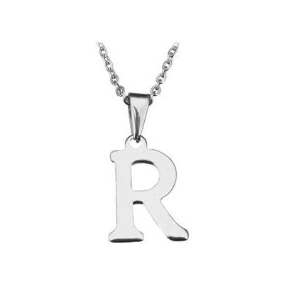 Šperky4U Ocelový řetízek s přívěškem iniciála "R" OPD0090-R – Hledejceny.cz