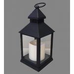 lucerna LED 23x10x10cm sklo PH ČER s časovačem – Hledejceny.cz