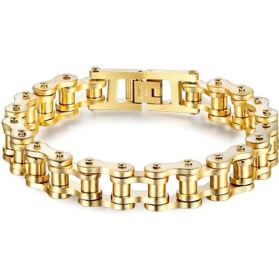Impress Jewelry z chirurgické oceli Bicycle Chain zlatý 210611155036BC1GLD