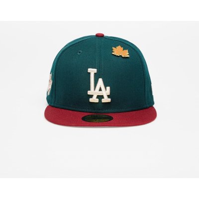 New Era Los Angeles Dodgers Ws Contrast 59Fifty Fitted Cap New Olive/ Optic White – Zboží Mobilmania